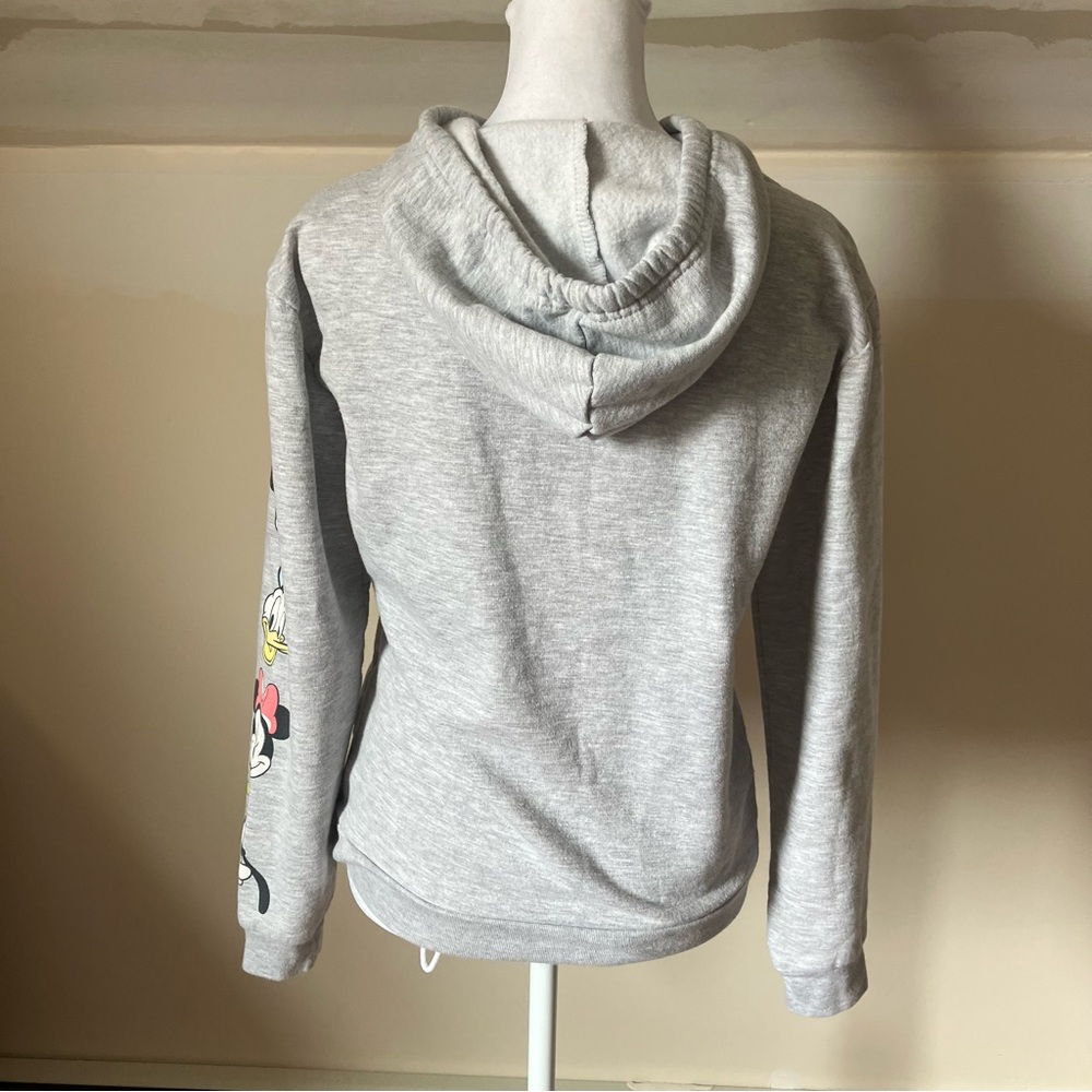 Disney Mickey Mouse & Pals Gray Fleece Hooded Sweatshirt size XS - Picture 7 of 7